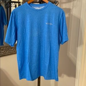 Blue Columbia short sleeve Mens Tshirt